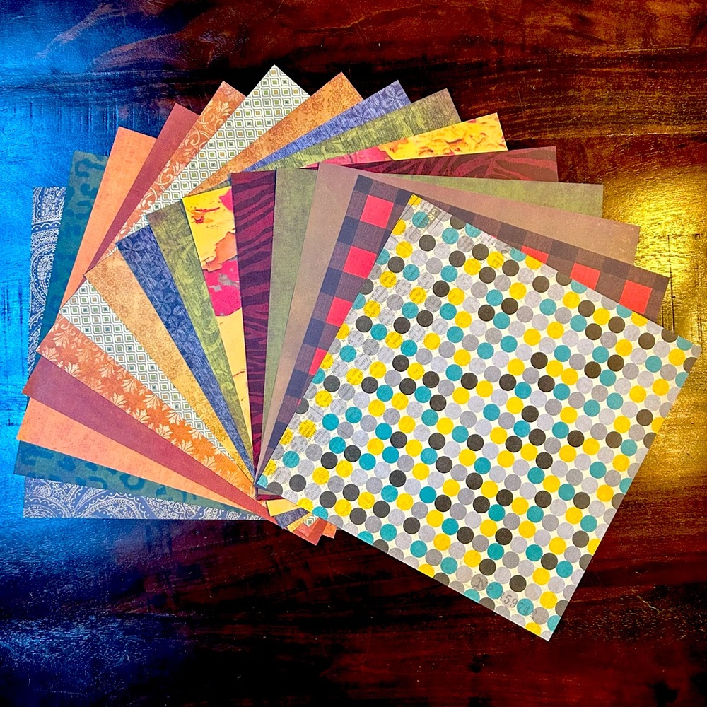 Fall Scrapbook Paper! Beautiful Autumn Colors! 12x12”